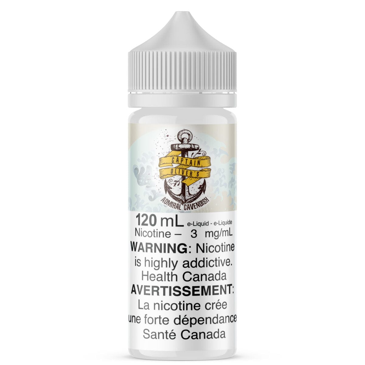 Captain Olivers Admiral Cavendish E Liquid E-Liquid Captain Oliver's Custards & Puddings 120mL 3mg/mL 