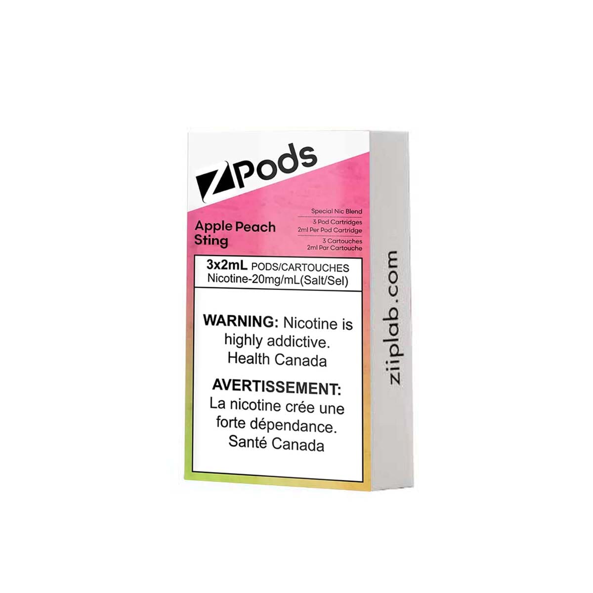 STLTH Compatible Z Pods Apple Peach Sting Vape Pods Pre-filled Pod STLTH 20mg/mL 