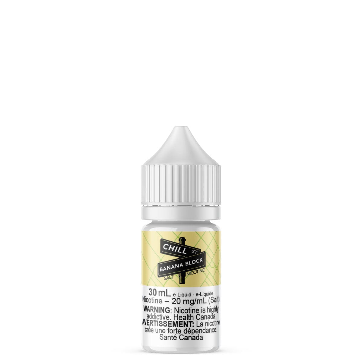 Chill Street Banana Block Salt Nic E Liquid E-Liquid Chill St. 30mL 10mg/mL 