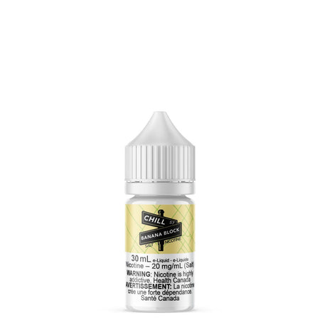 Chill Street Banana Block Salt Nic E Liquid E-Liquid Chill St. 30mL 10mg/mL 