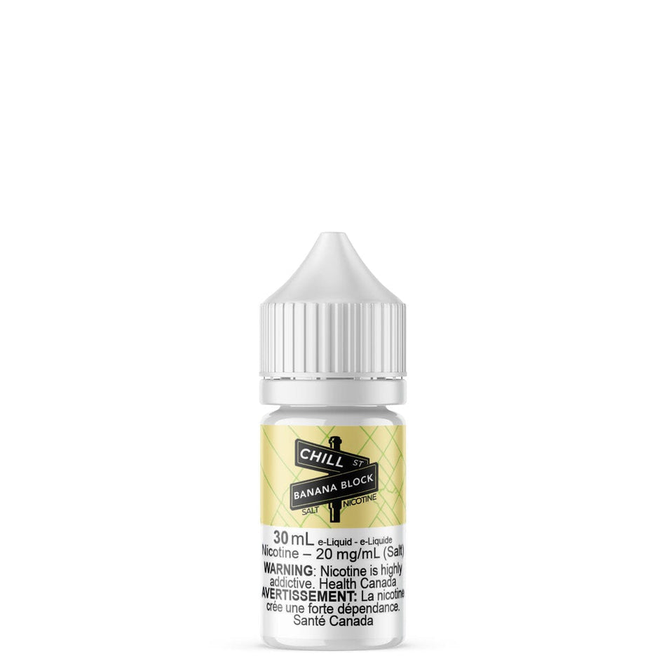 Chill Street Banana Block Salt Nic E Liquid E-Liquid Chill St. 30mL 10mg/mL 