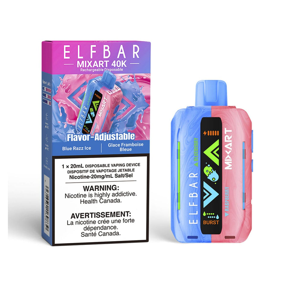 Elf Bar Mixart Blue Razz Ice Disposable Vape Disposable Elf Bar 