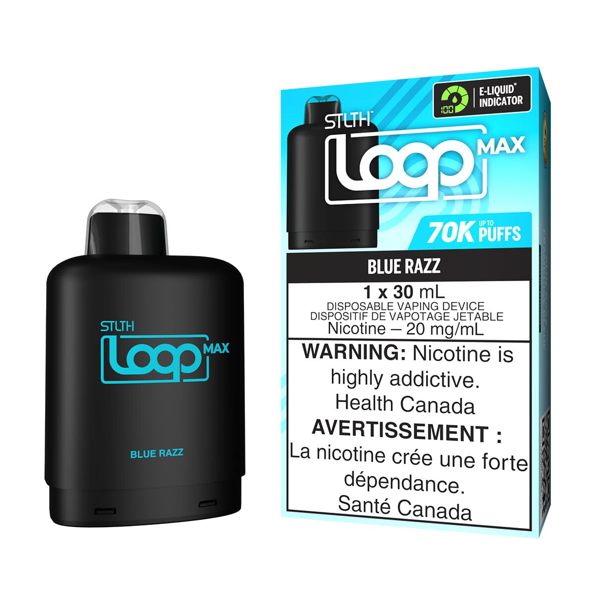 STLTH Loop MAX Blue Razz Disposable Vape Pod Disposable STLTH 