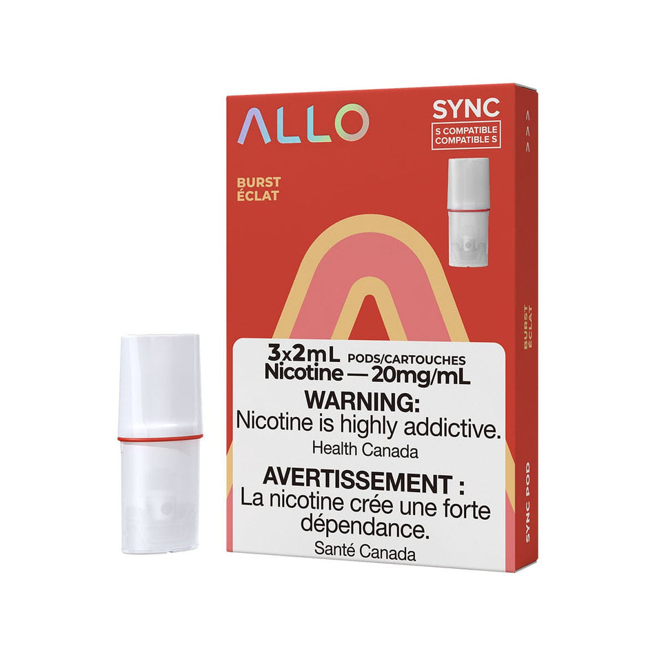 STLTH Compatible Allo Sync Burst Vape Pods Pre-filled Pod Allo Sync 