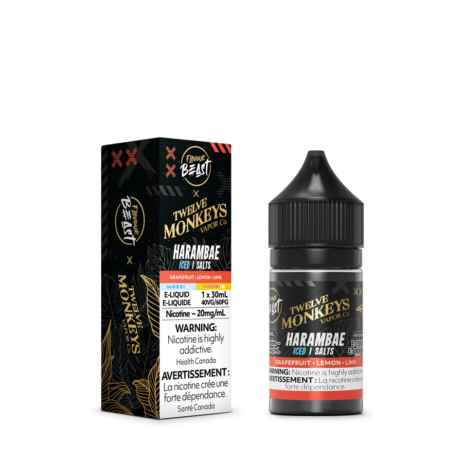 Flavour Beast x Twelve Monkeys SALTS - Harambae Iced Juice SALTS Flavour Beast Salts 