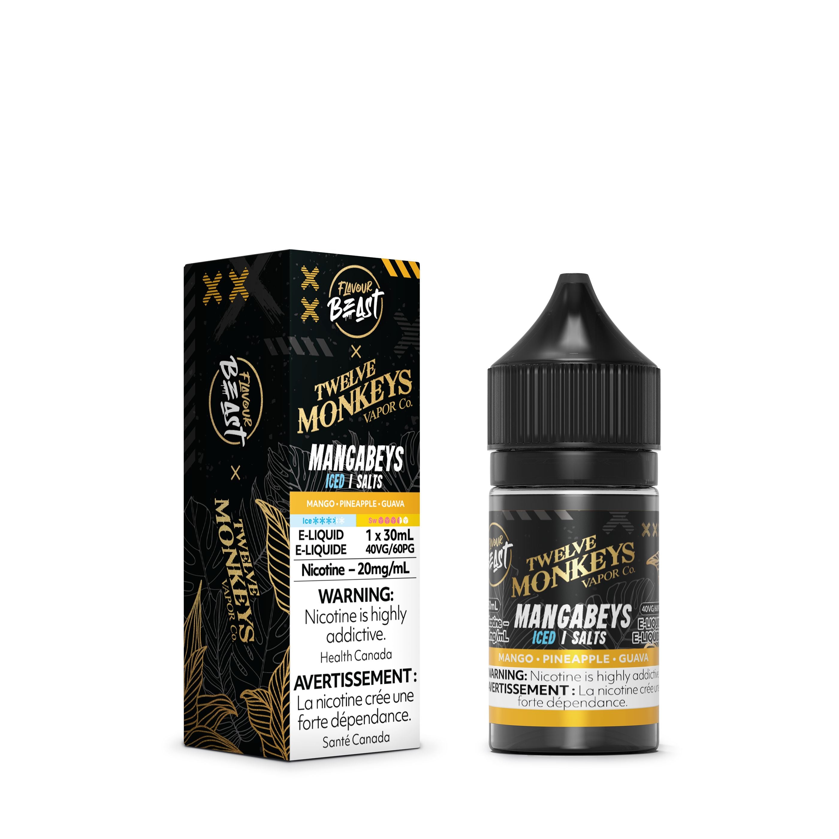 Flavour Beast x Twelve Monkeys SALTS - Mangabeyz Iced Juice SALTS Flavour Beast Salts 