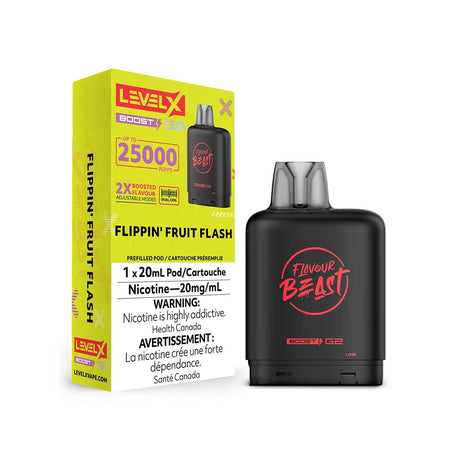 Flavour Beast Boost G2 Level X Flippin' Fruit Flash Disposable Vape Pod Disposable Level X 
