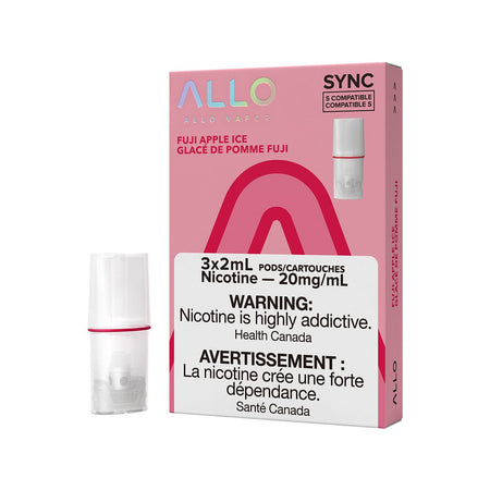 STLTH Compatible Allo Sync Fuji Apple Ice Vape Pods Pre-filled Pod Allo Sync 