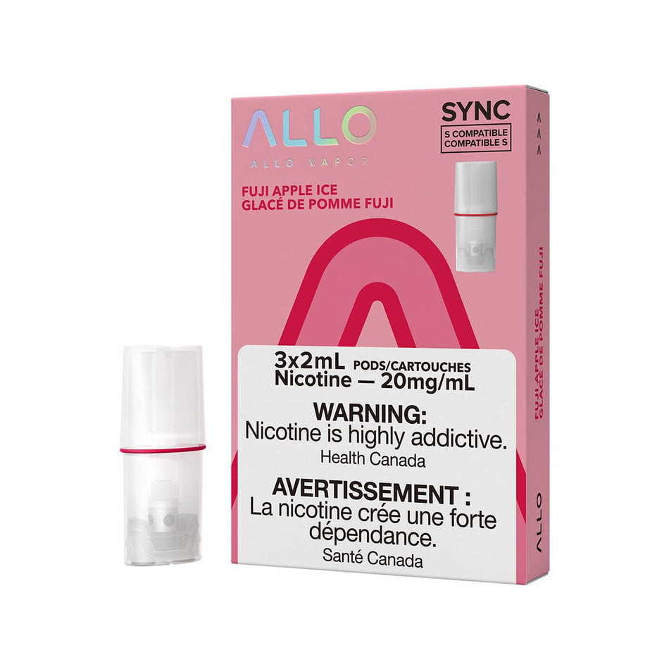 STLTH Compatible Allo Sync Fuji Apple Ice Vape Pods Pre-filled Pod Allo Sync 