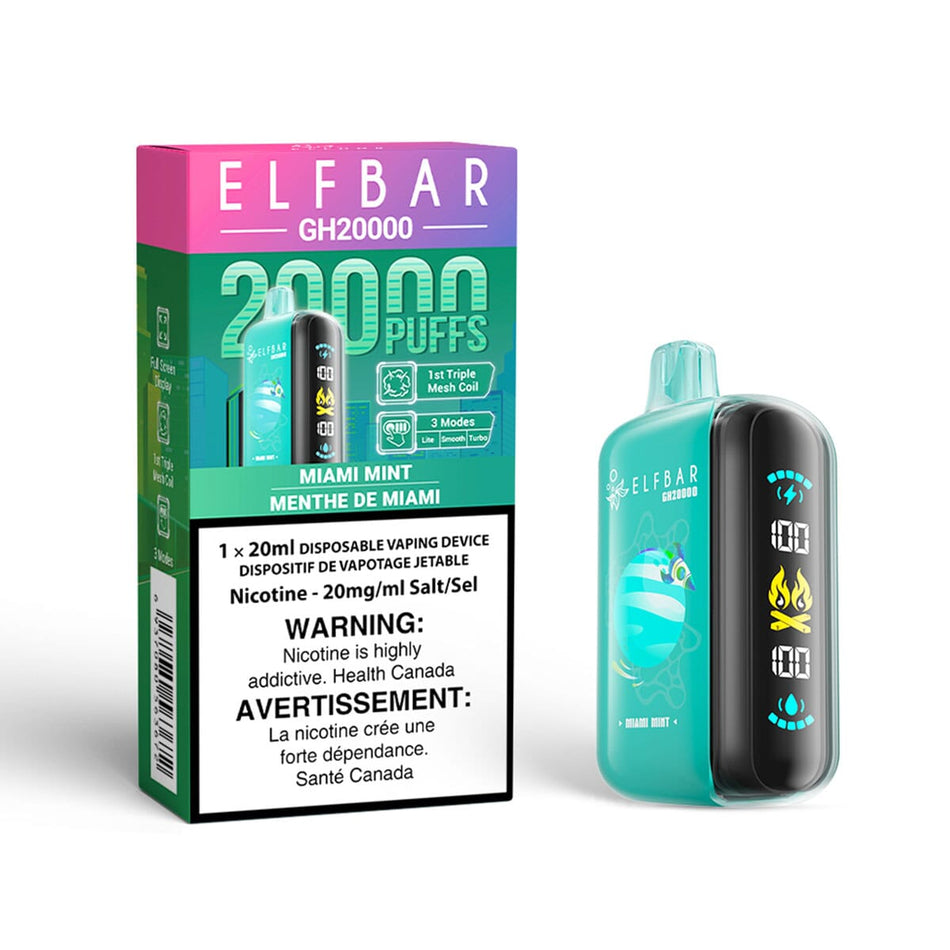 Elf Bar GH20K Miami Mint Disposable Vape Disposable Elf Bar 
