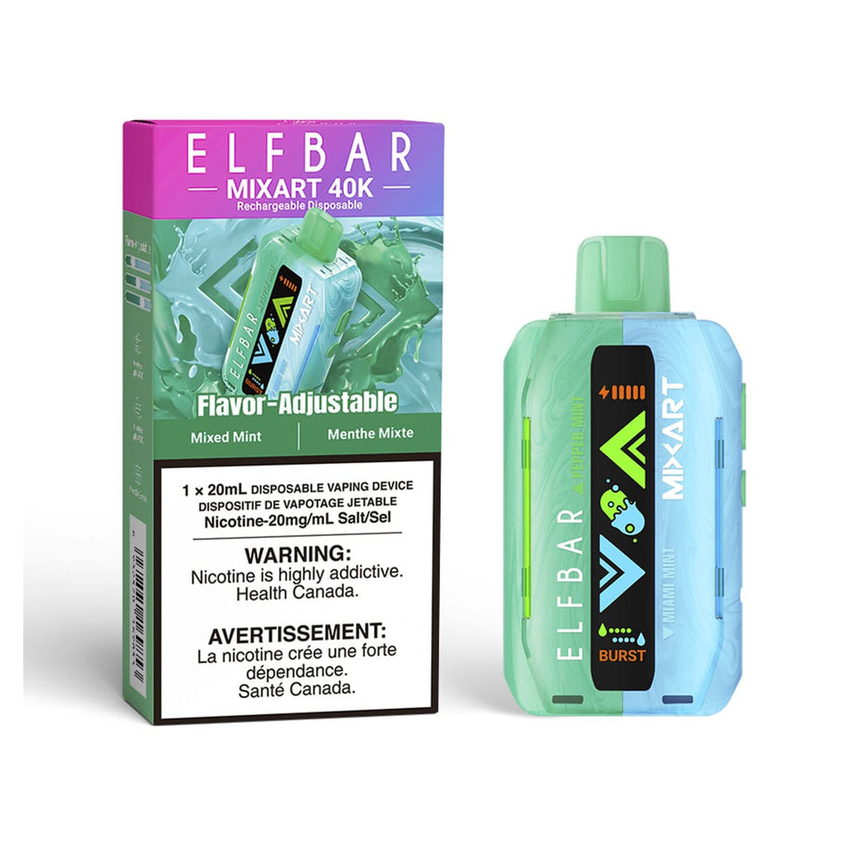 Elf Bar Mixart Mixed Mint Disposable Vape Disposable Elf Bar 
