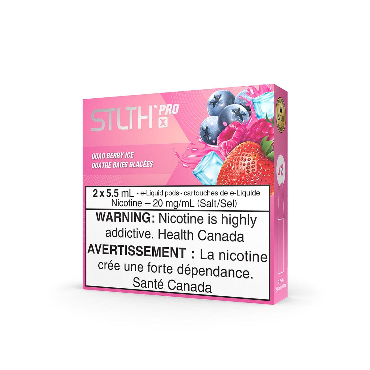 STLTH Pro X Quad Berry Ice Vape Pods Pre-Filled Pod STLTH 