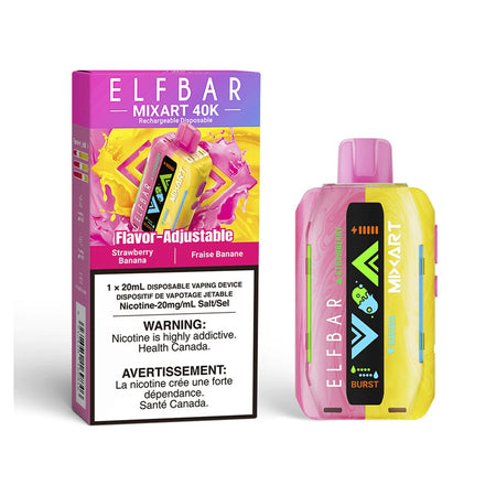 Elf Bar Mixart Strawberry Banana Disposable Vape Disposable Elf Bar 