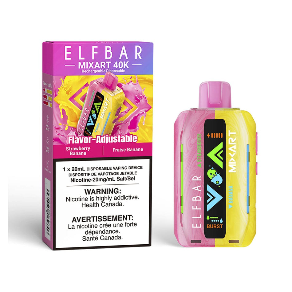 Elf Bar Mixart Strawberry Banana Disposable Vape Disposable Elf Bar 