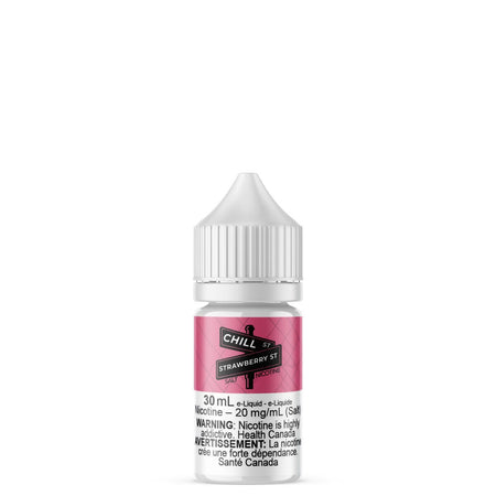 Chill Street Strawberry Street Salt Nic E Liquid E-Liquid Chill St. 30mL 10mg/mL 