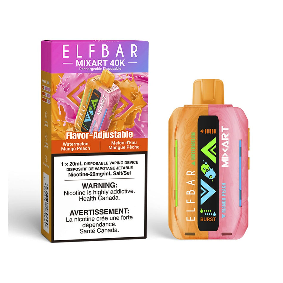 Elf Bar Mixart Watermelon Mango Peach Disposable Vape Disposable Elf Bar 