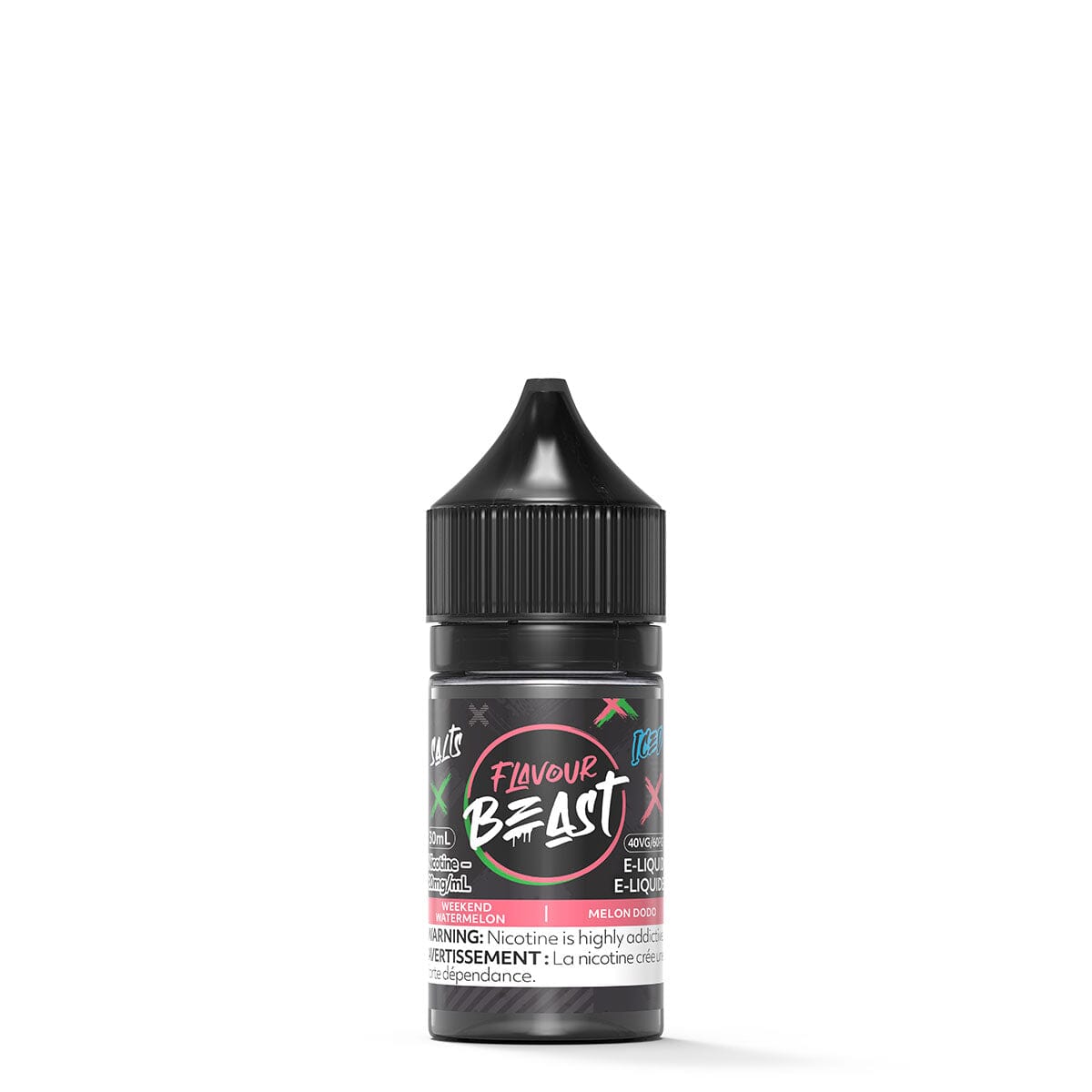 Flavour Beast Weekend Watermelon Iced Salt Nic E Liquid E-Liquid Flavour Beast 