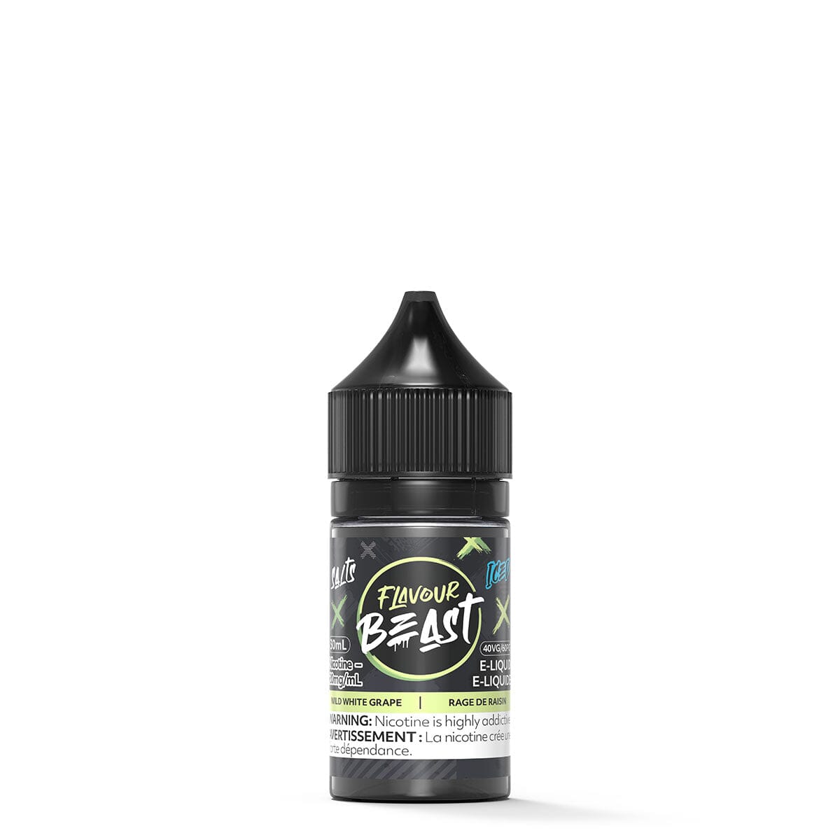 Flavour Beast Wild White Grape Iced Salt Nic E Liquid E-Liquid Flavour Beast , White Grape