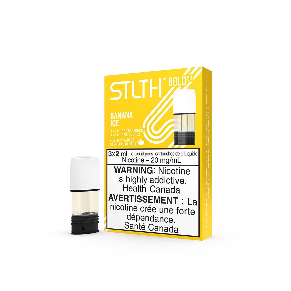 STLTH - Banana Ice Pods Pre-filled Pod STLTH 20mg/mL (Bold 50) 