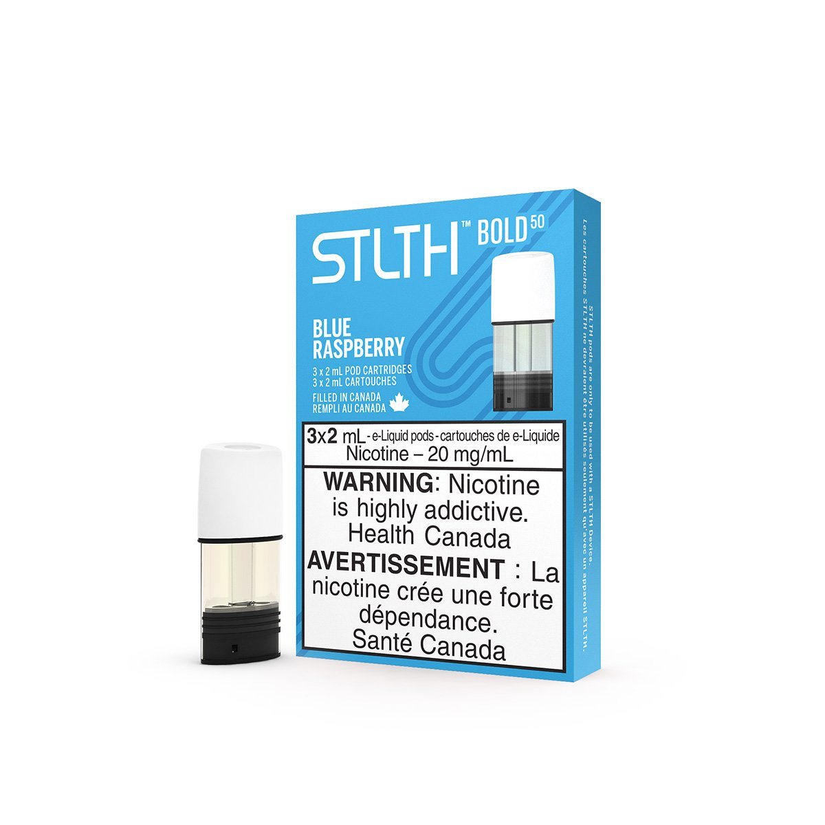 STLTH - Blue Raspberry Pods Pre-filled Pod STLTH 20mg/mL (Bold 50) 